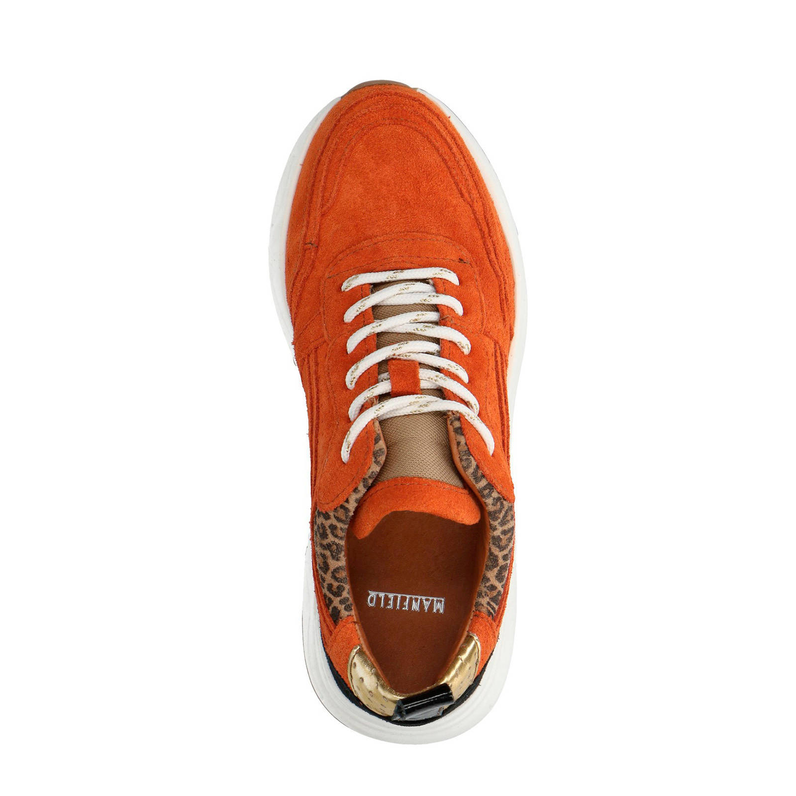 Gabor – 46.498.32 – Oranje suède sneaker – Elias Shoes – Schoenen webshop