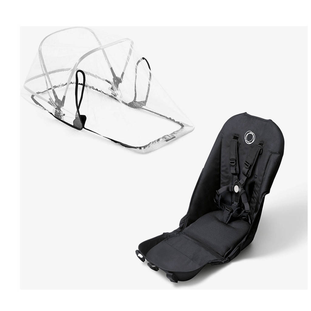 Bugaboo Donkey 2 duo bekledingsset, Zwart