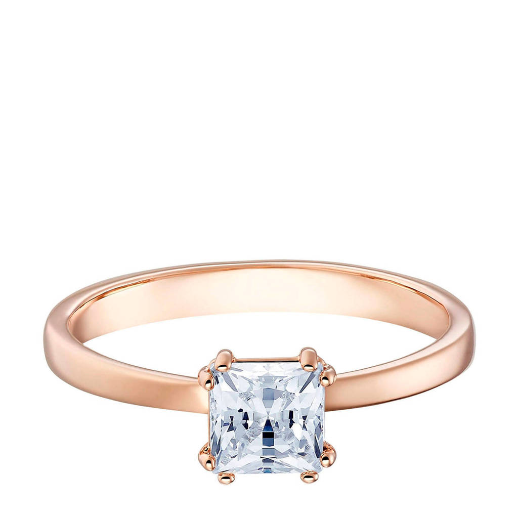 Swarovski ring rosékleurig, rosegoudkleurig
