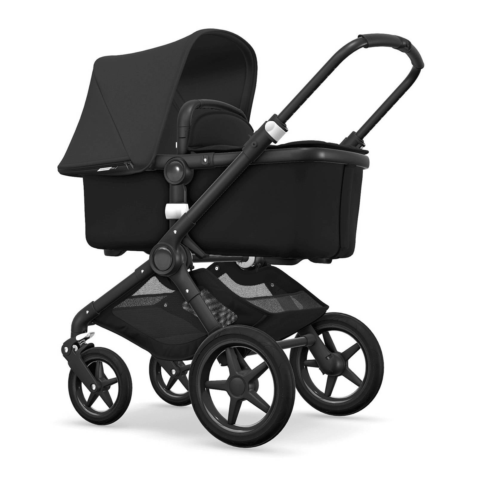 Bugaboo Fox kinderwagen zwart met zwart frame | wehkamp