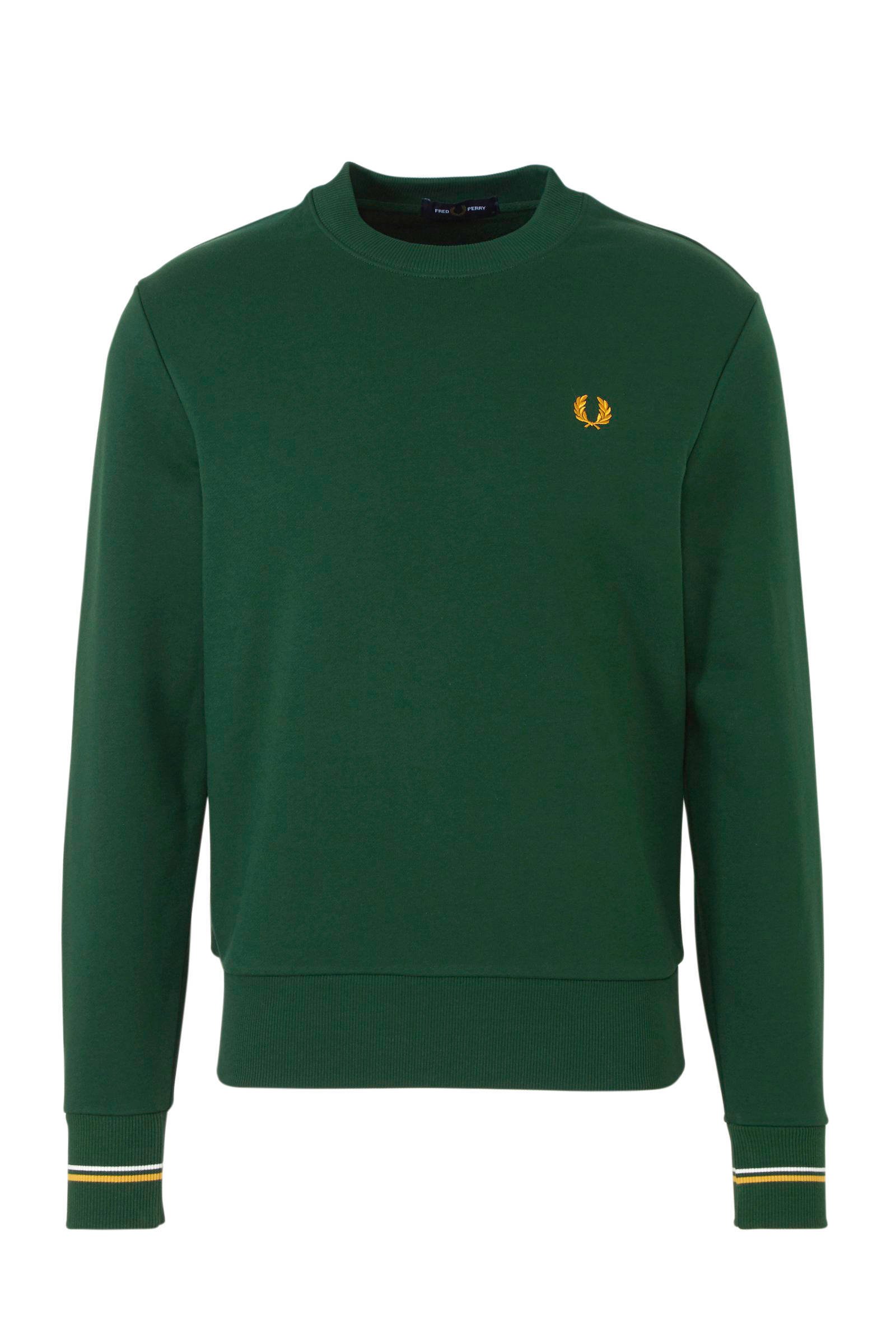Fred Perry trui met logo | wehkamp Trui Fred Perry ronde hals groen