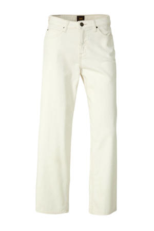 corduroy loose fit broek wit