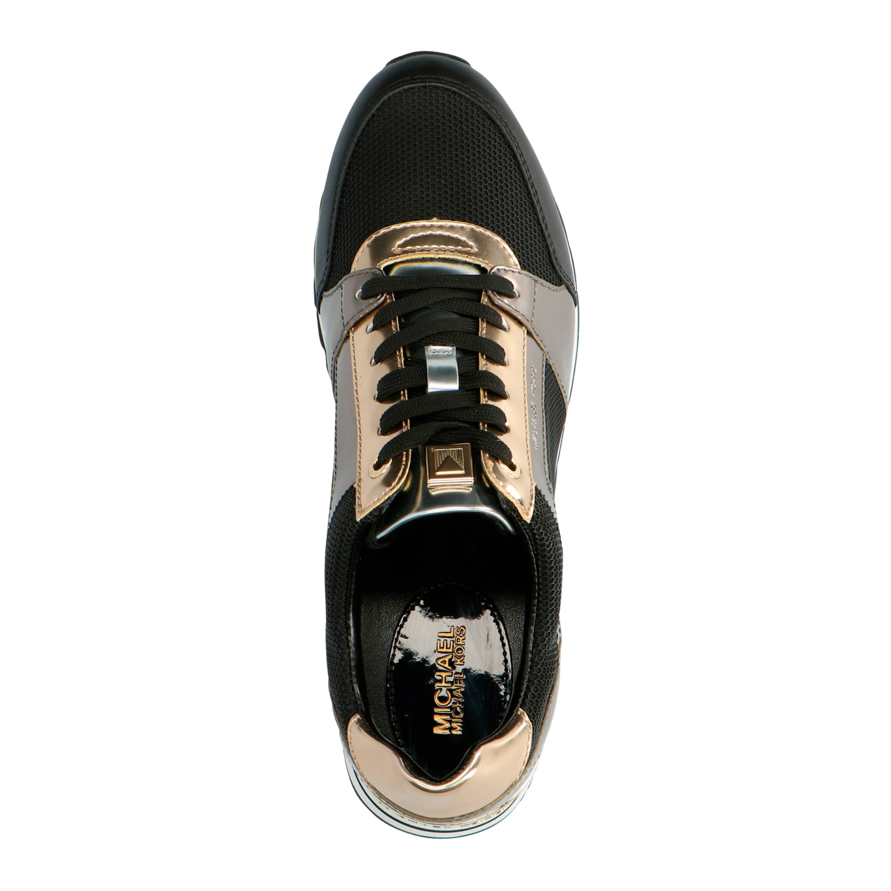 Michael Kors Billie Trainer sneakers zwart/goud | wehkamp