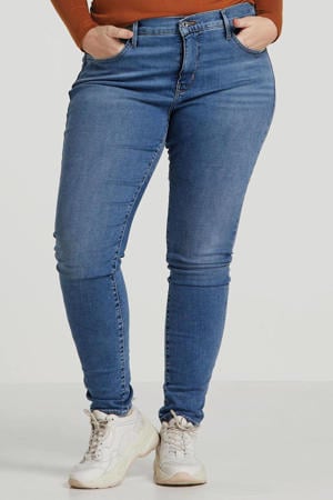 Plus skinny jeans blauw