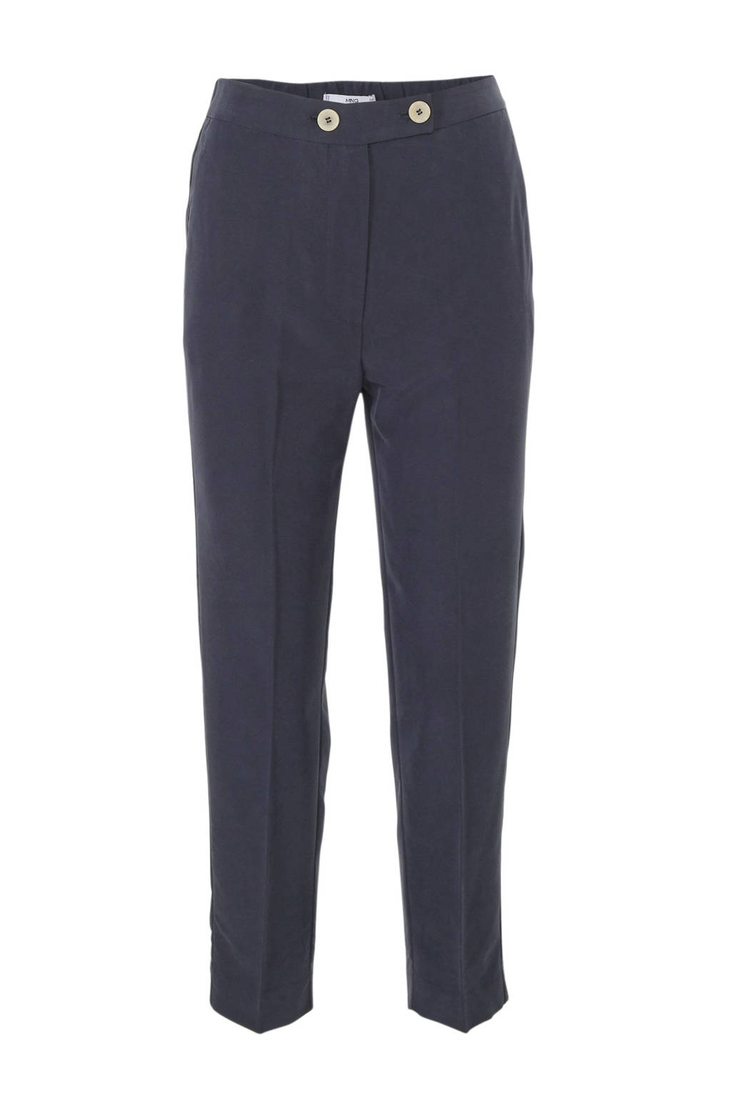 Mango cropped regular fit broek marine, Marine