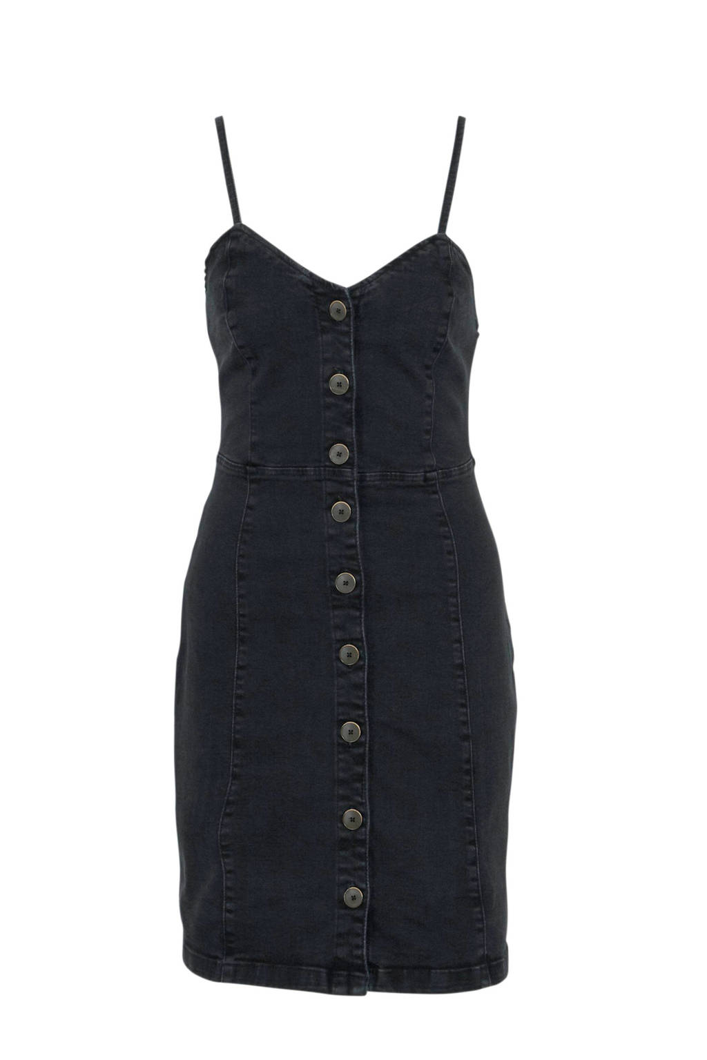 Mango denim jurk zwart, Zwart denim