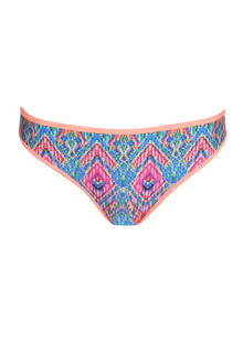bikinibroekje India met all over print blauw