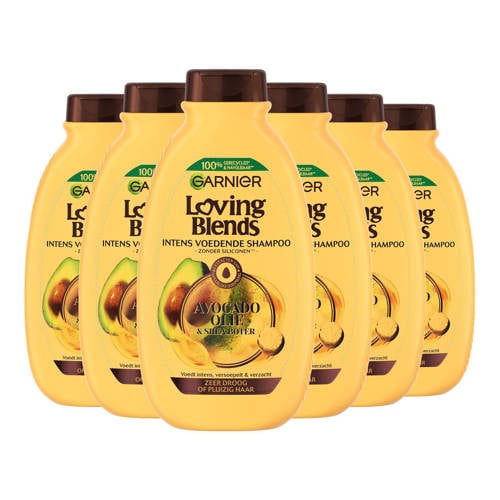 Wehkamp Garnier Loving Blends Avocado Olie & Karité Boter shampoo - 6 x 300 ml - voordeelverpakking aanbieding