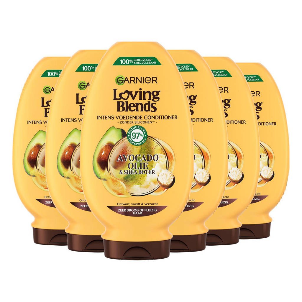 Garnier Loving Blends Avocado Olie & Karite Boter conditioner - 6x 250 ml - voordeelverpakking