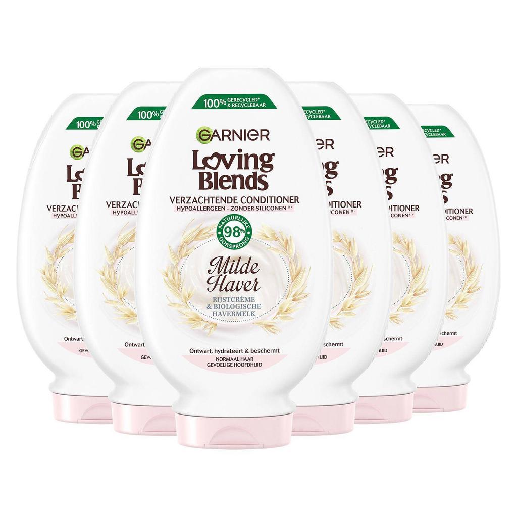 Garnier Loving Blends Milde Haver conditioner - 6 x 250 ml - voordeelverpakking