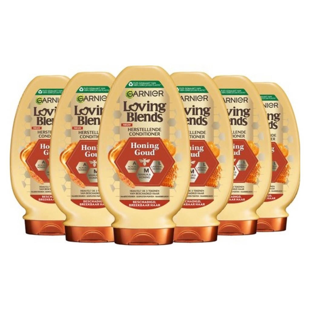 Garnier Loving Blends Honing Goud conditioner - 6 x 250 ml - voordeelverpakking