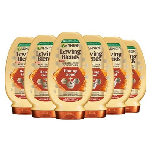 Garnier Loving Blends Honing Goud conditioner - 6 x 250 ml - voordeelverpakking afbeelding