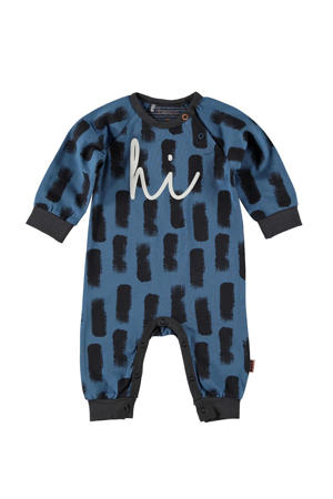 B.E.S.S boxpak met all over print blauw/zwart
