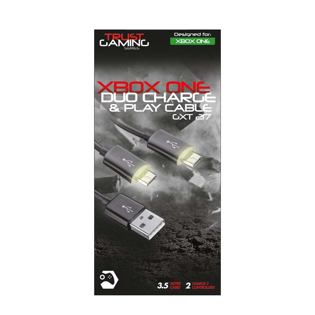 Trust GXT 221 Duo Charge Cable Xbox One controller wehkamp