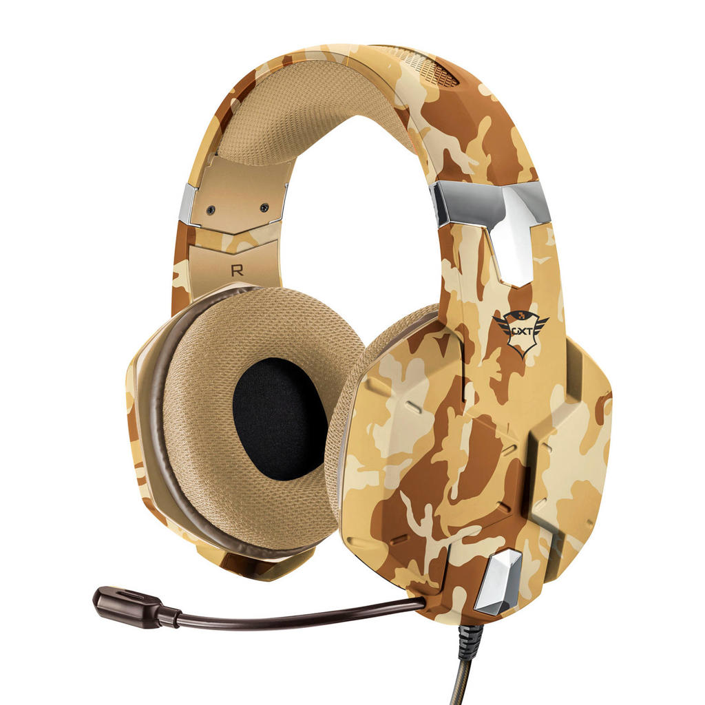 Trust 267296-0 Carus gaming headset dessert camo