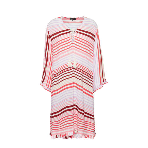 Didi gestreepte oversized jurk ecru rood Didi gestreepte oversized jurk ecru rood