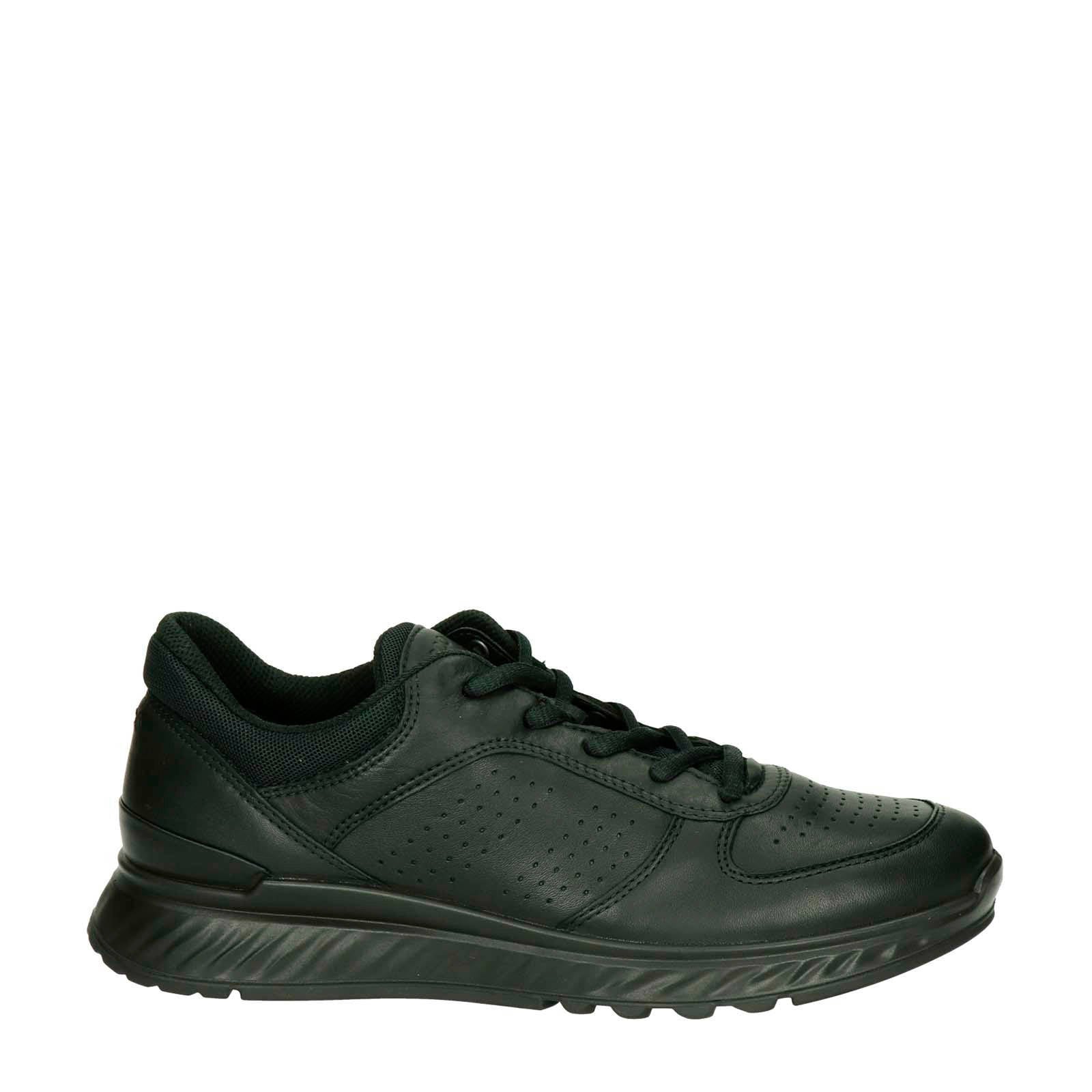 Ecco Exostride comfort leren sneakers zwart | wehkamp