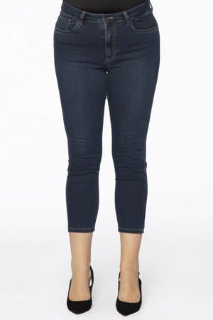 cropped high waist skinny jeans dark denim