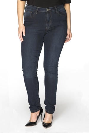 high waist shaping skinny jeans dark denim