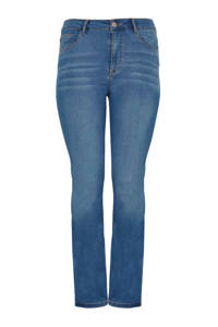Yoek high waist straight fit jeans lichtblauw, Lichtblauw