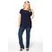 YOEK high waist straight leg jeans dark denim