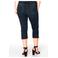 YOEK high waist skinny capri jeans dark denim