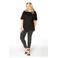 YOEK cropped high waist skinny jeans antraciet