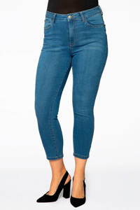 Yoek cropped high waist skinny jeans light denim, Light denim