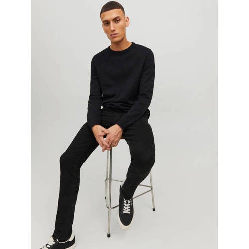 JACK & JONES ESSENTIALS gebreide trui zwart afbeelding