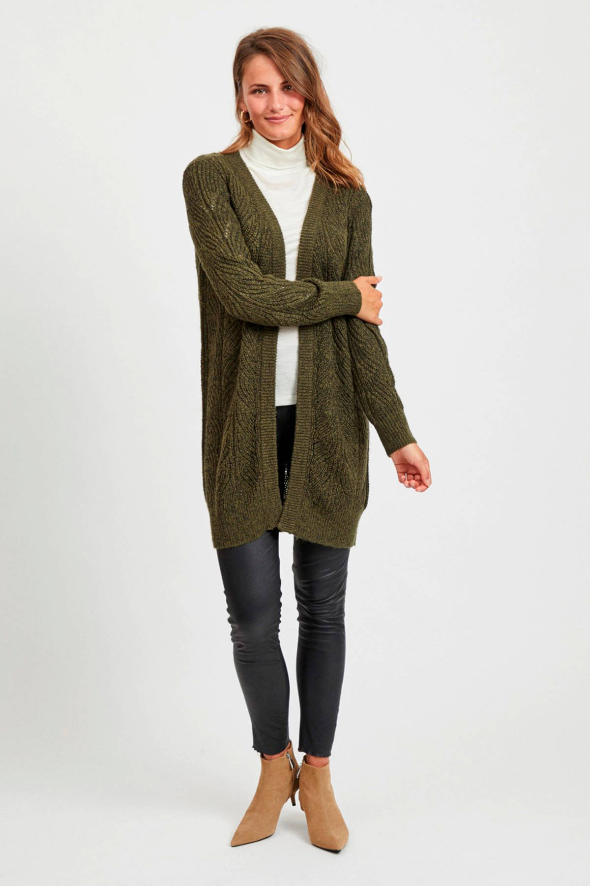 lange groene dames vesten