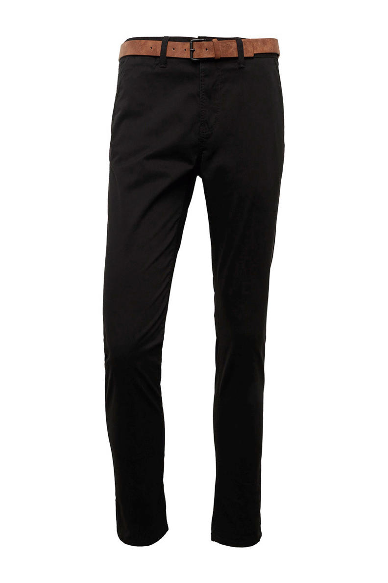 Chino broek met riem door Tom Tailor