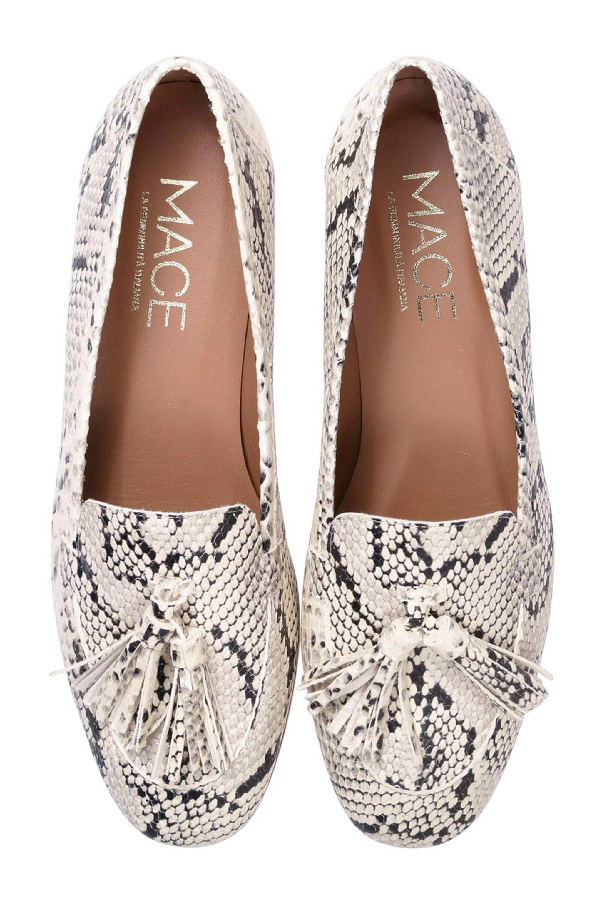 23800 leren loafers slangenprint wit wehkamp