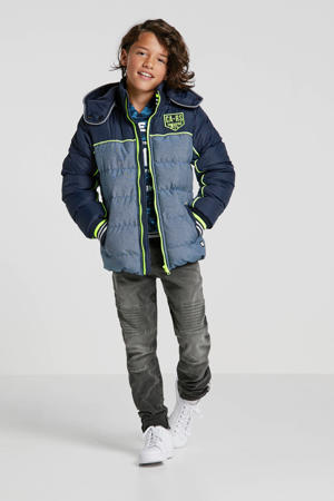 winterjas Monts blauw/donkerblauw