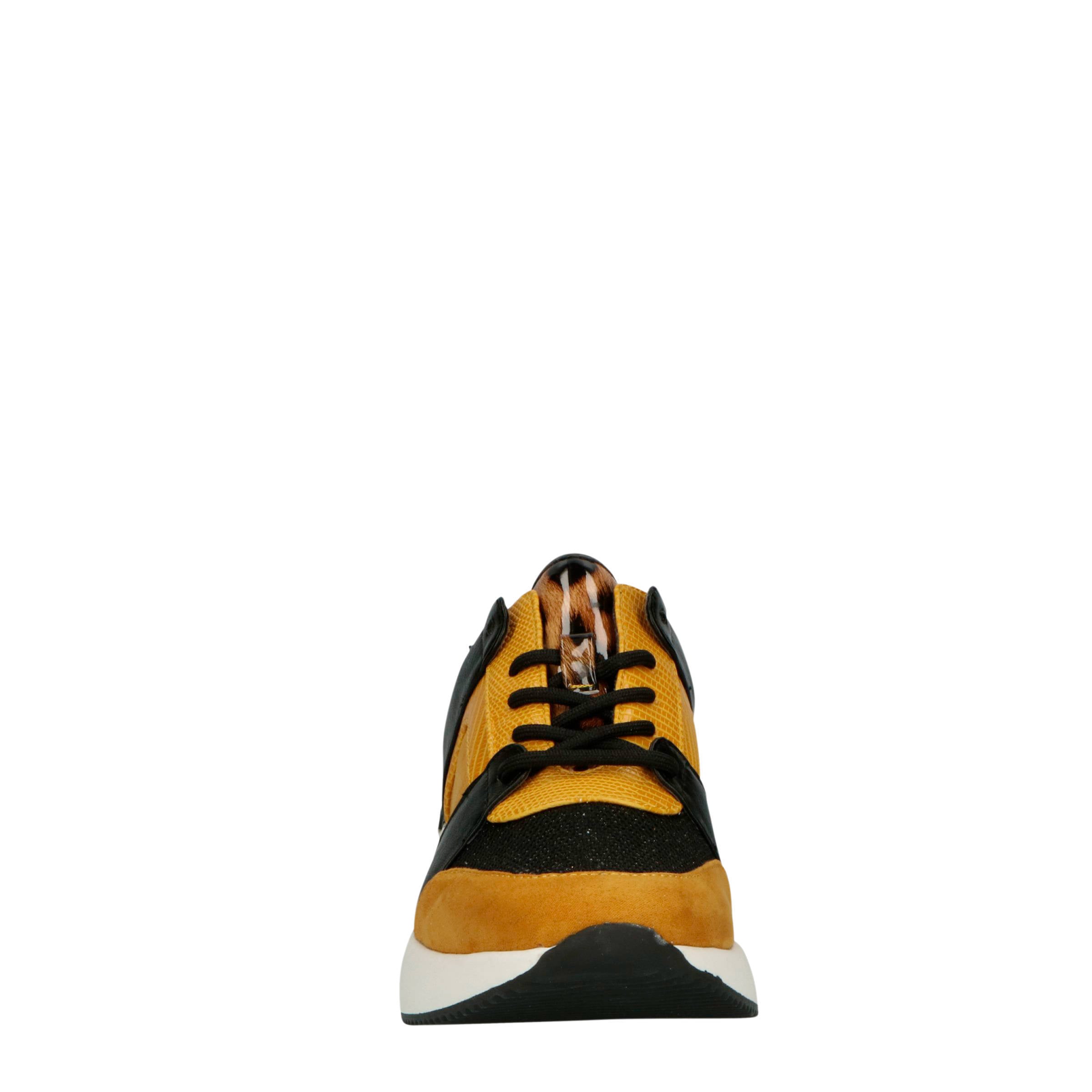 La Strada Sneaker 1802649 Oranje Knitted - Bormans Modeschoenen