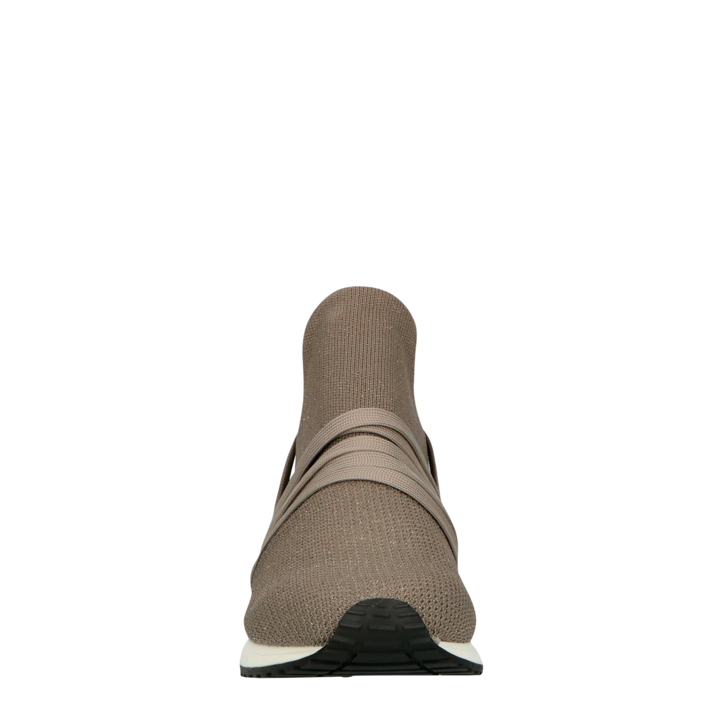 La Strada 1804297 Sneaker Knitted Taupe Silver | Schuhdealer