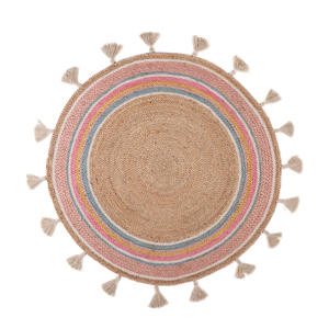 jute vloerkleed  Smile (Ø120 cm)