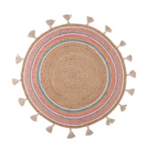 jute vloerkleed Smile (Ø120 cm)