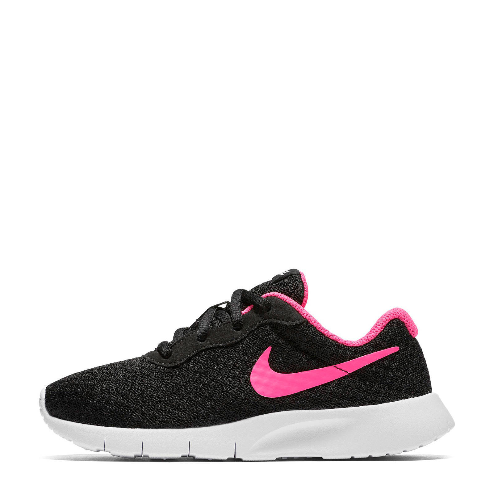 Nike Tanjun sneakers zwart/roze | wehkamp