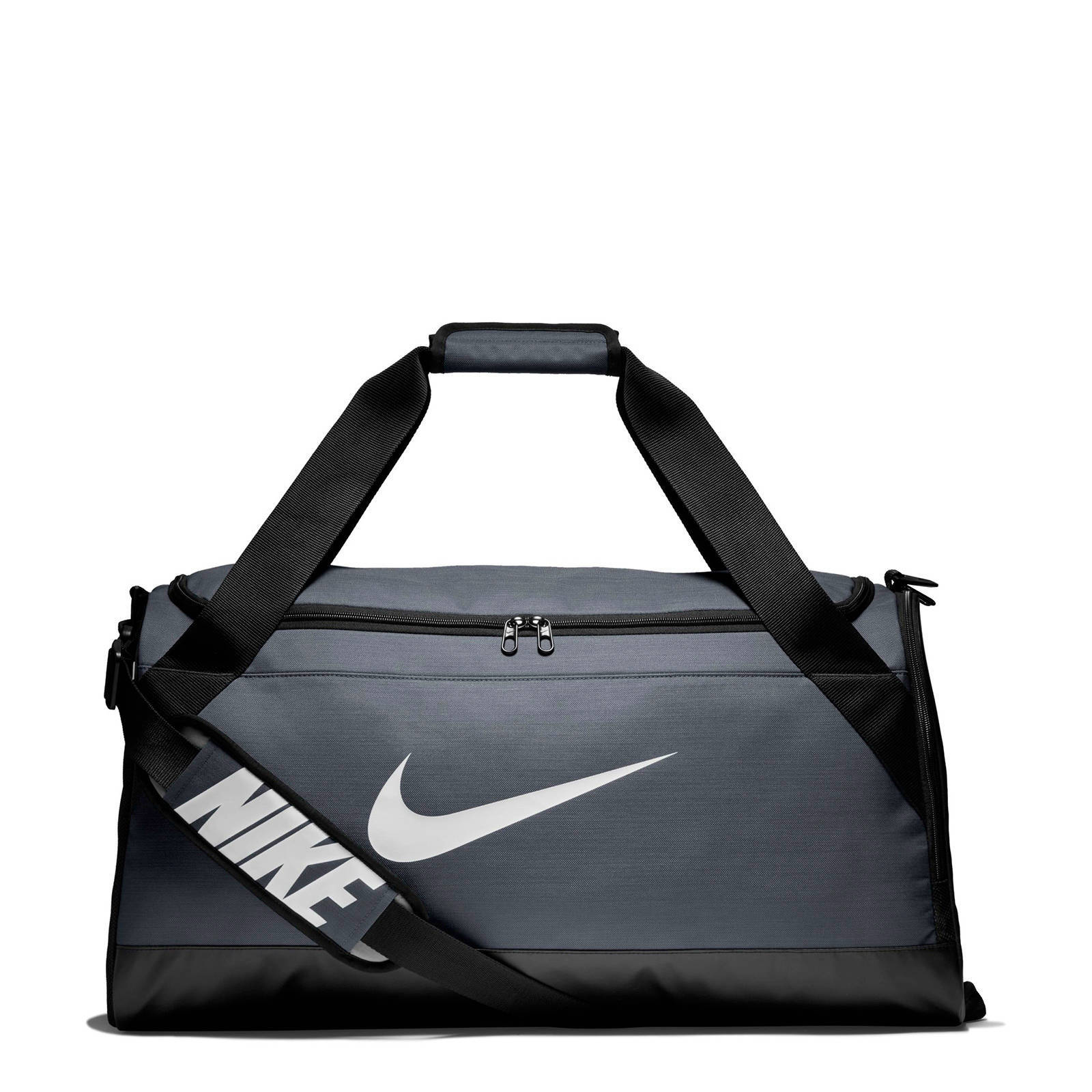 Nike sporttas grijs/zwart | wehkamp