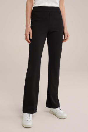 flared broek zwart