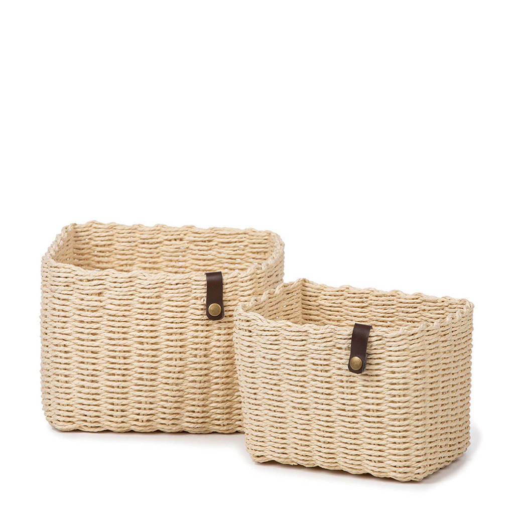 Kidsdepot Nouk mand (set van 2), Naturel