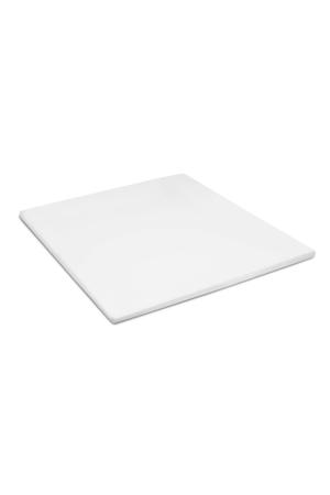 katoenen hoeslaken topper - wit