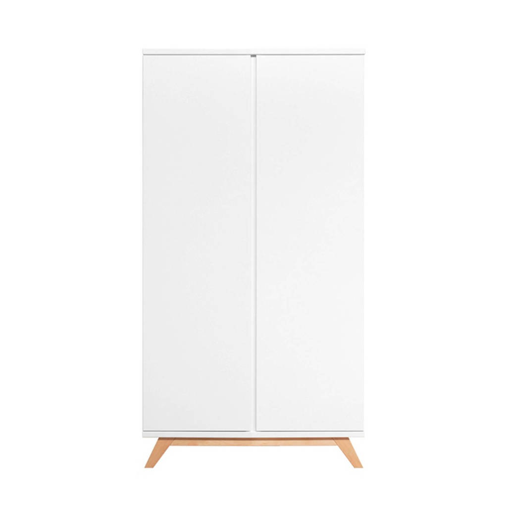 Bopita 2-deurskast xl greeploos lynn wit/naturel, White/Natural