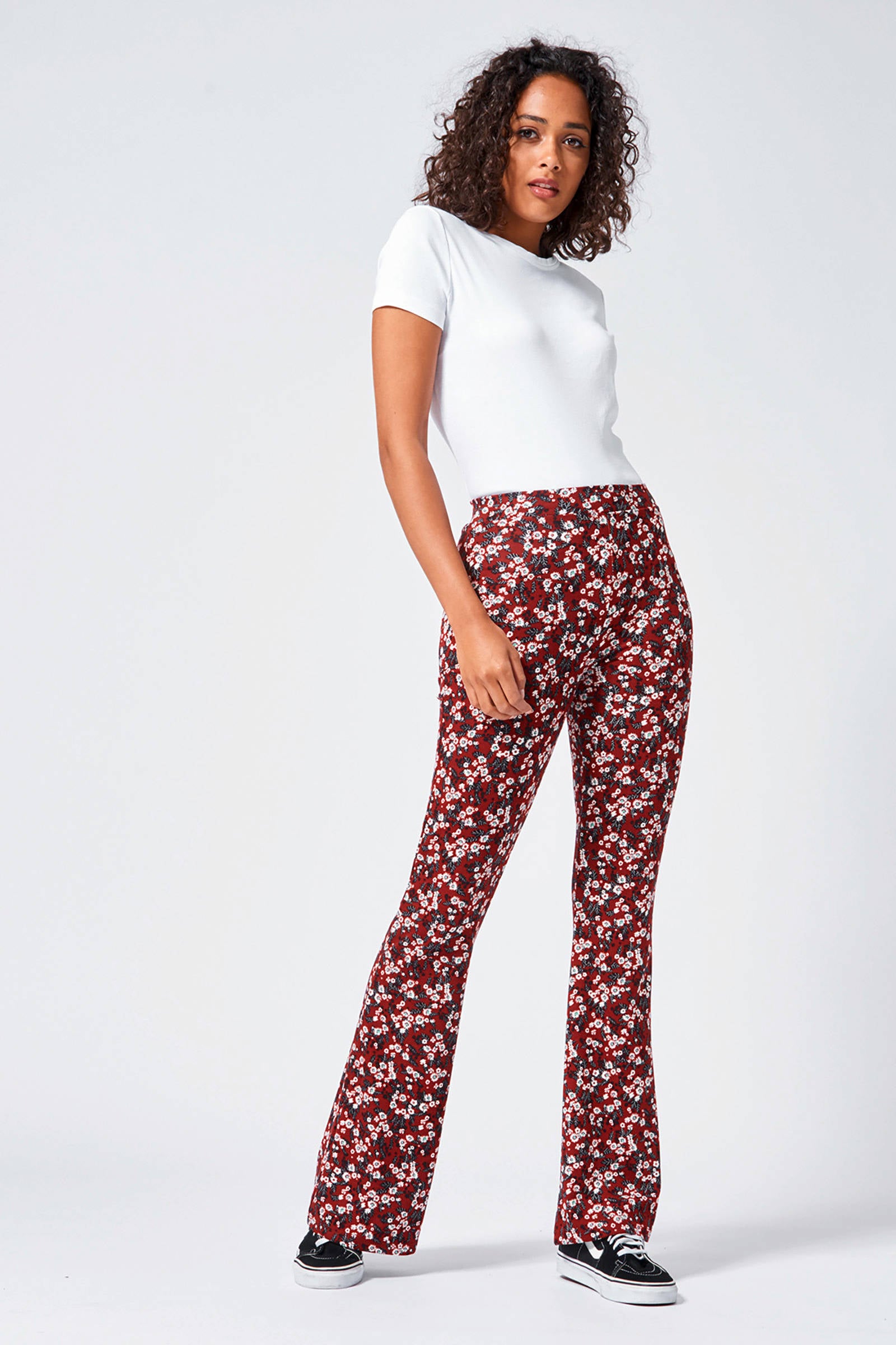 Print dames flared broeken | KLEDING.nl