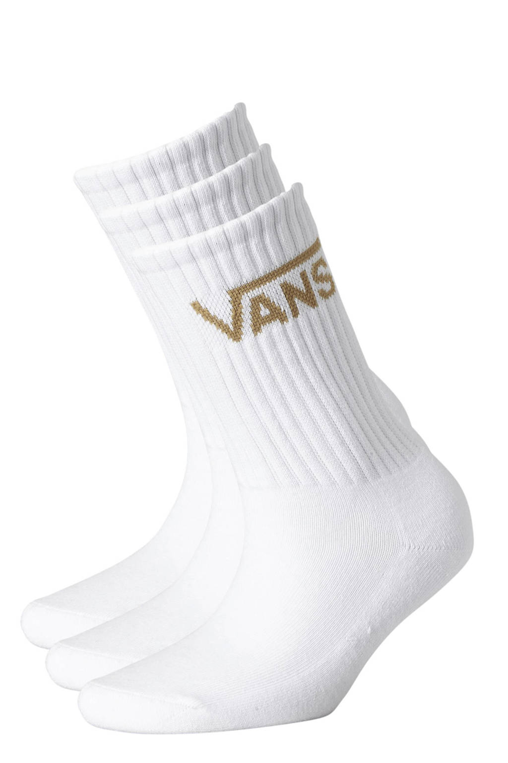 VANS sokken set van 3, Wit/goud