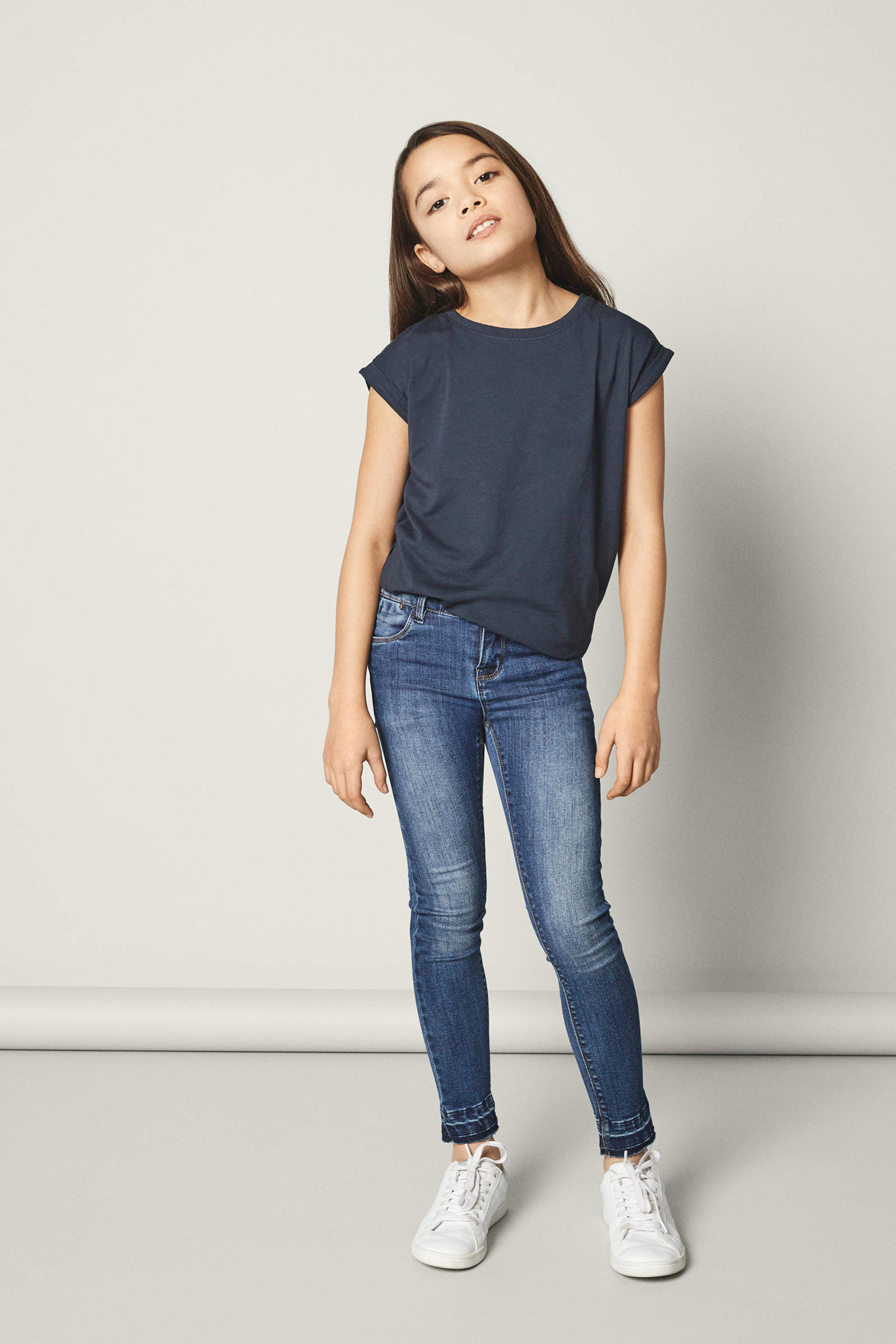 NAME IT KIDS super skinny jeans NKFPOLLY medium blue denim | wehkamp