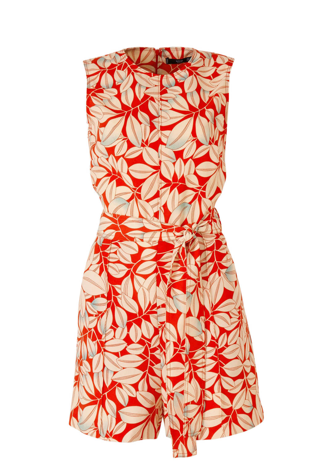 Mango gebloemde playsuit rood, Rood