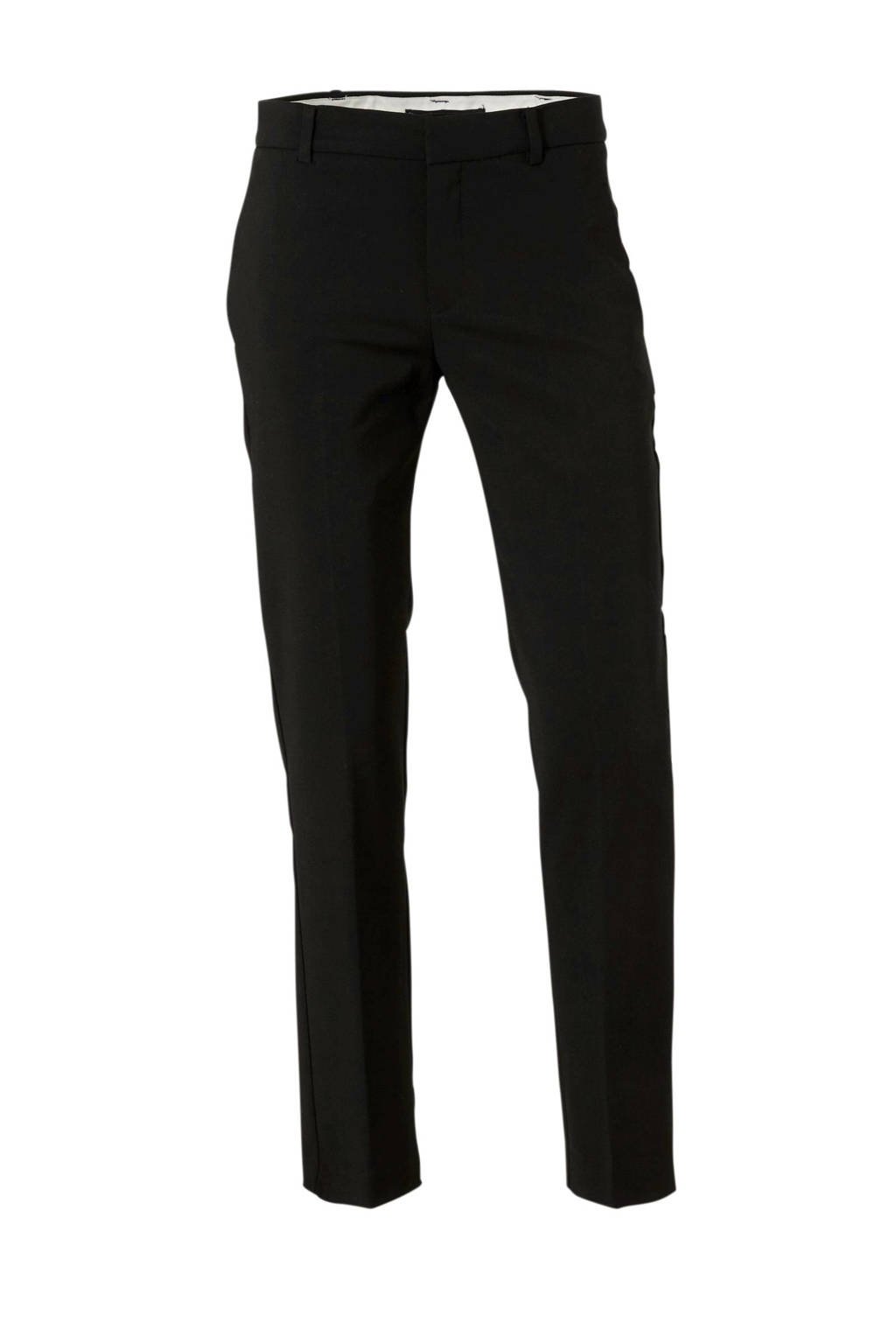 Mango slim fit pantalon zwart, Zwart