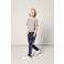 NAME IT KIDS joggingbroek met zijstreep donkerblauw