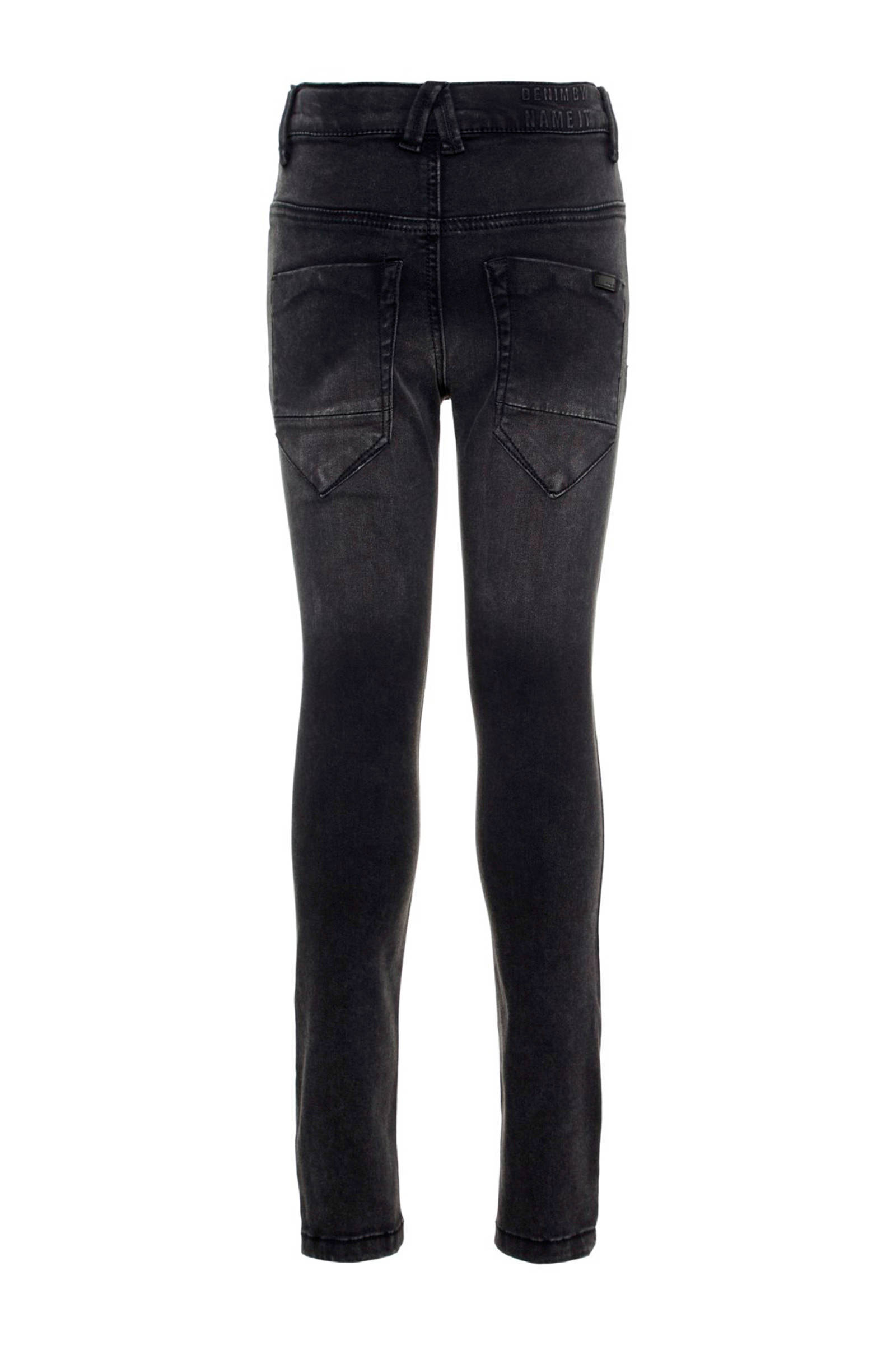 NAME IT KIDS slim fit jeans Theo zwart | wehkamp